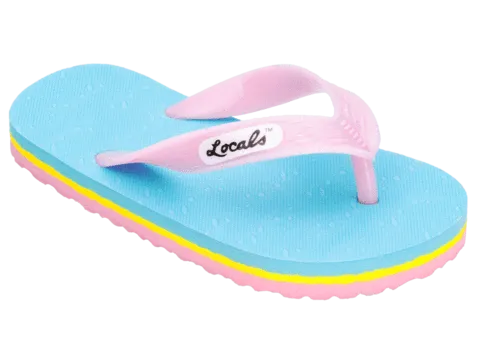 Kids Locals Slippers Striped Rubber Flip Flops from Hawaii